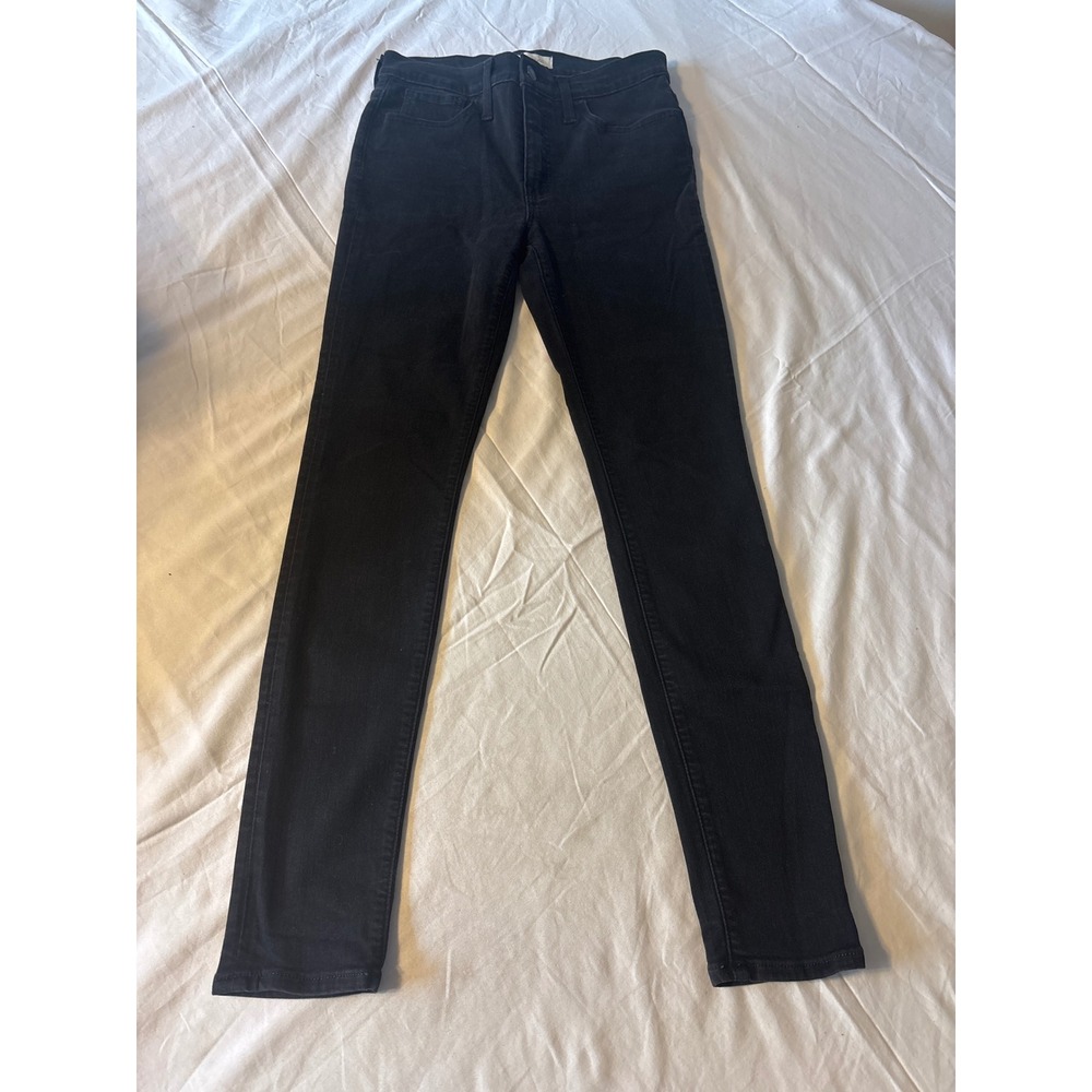 Madewell Skinny Jeans Womens 27 BlackRoad Tripper High Rise Denim Pants